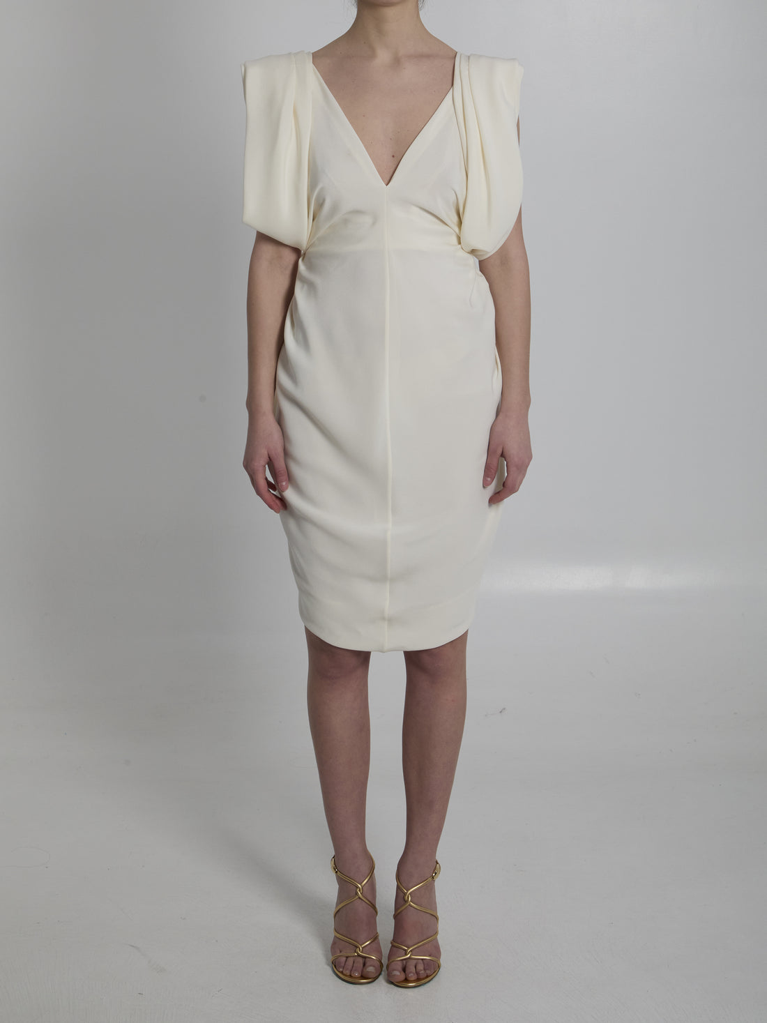 VERSACE 40 crepe marocaine cocktail dress