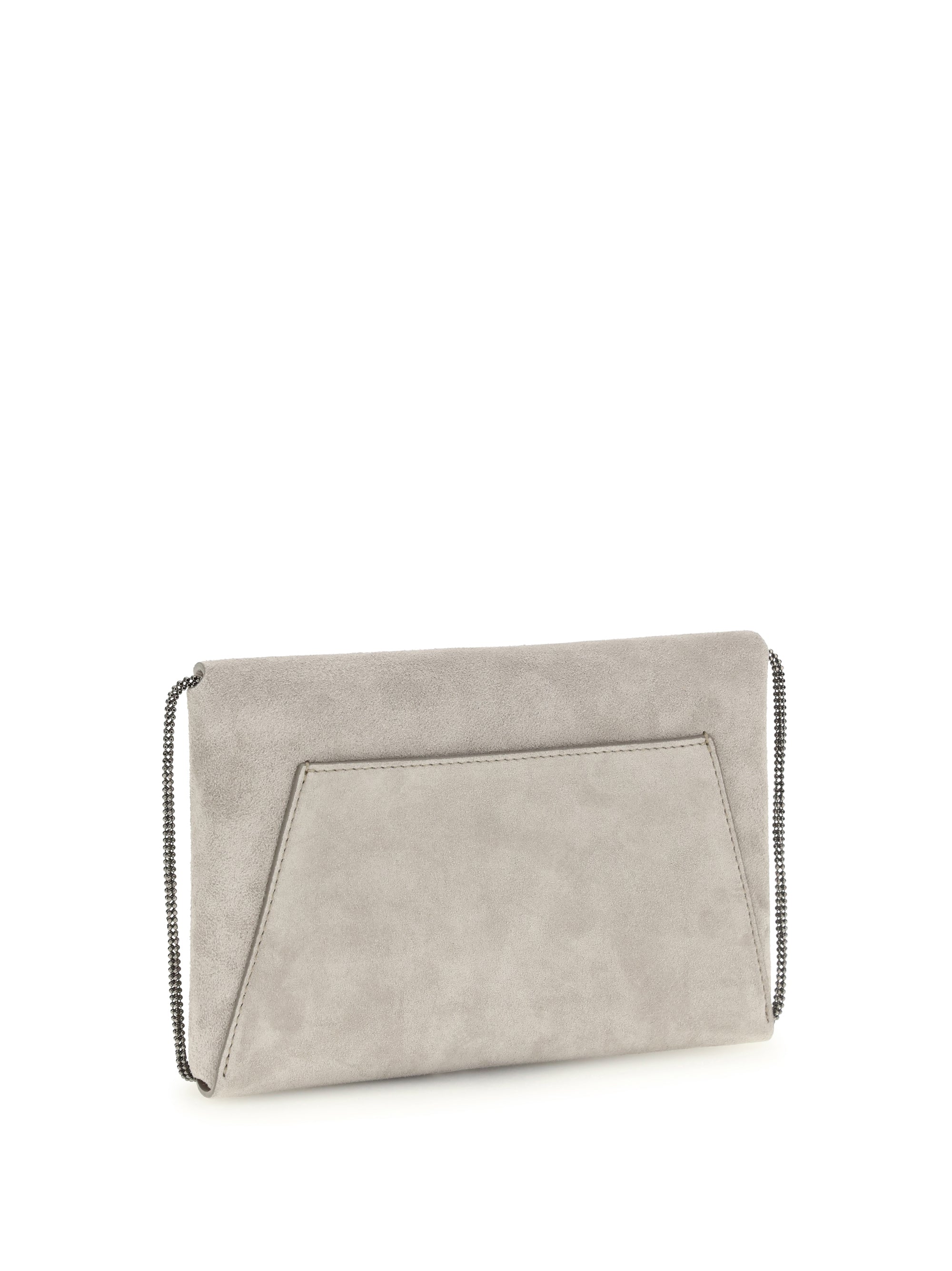 bc duo suede clutch bag