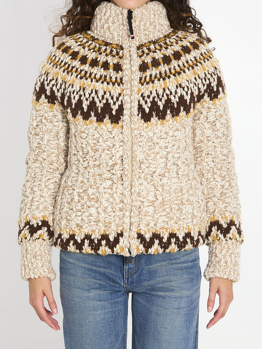 MONCLER GRENOBLE M girose padded cardigan 