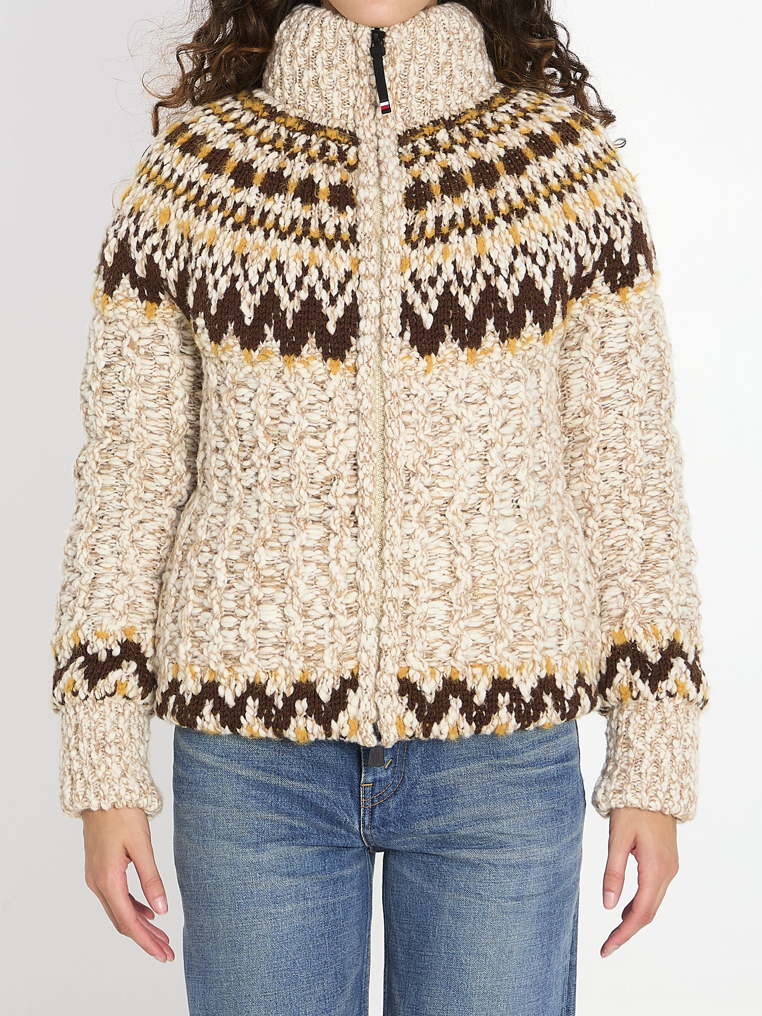 MONCLER GRENOBLE M girose padded cardigan 