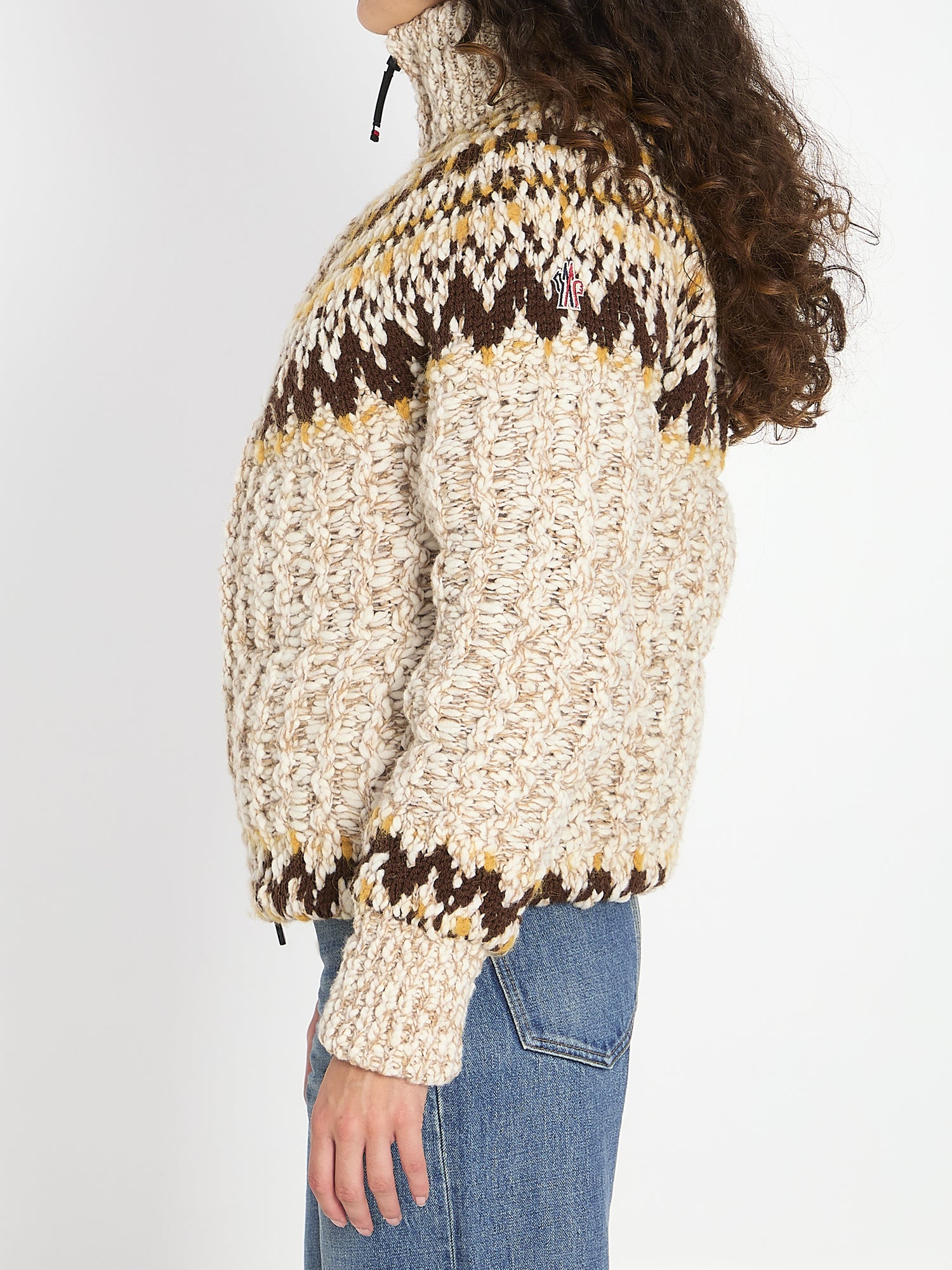 MONCLER GRENOBLE M girose padded cardigan 