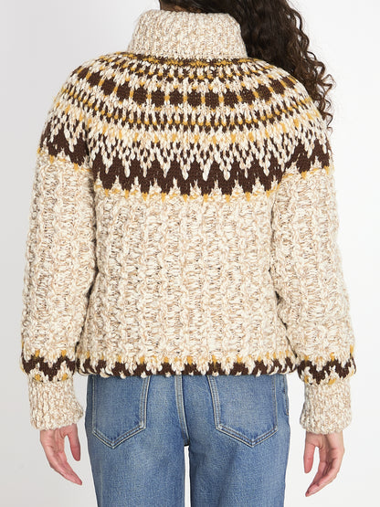 MONCLER GRENOBLE M girose padded cardigan 