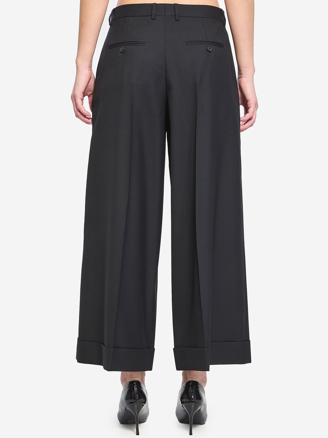 CELINE 36 dock pants in wool gabardine