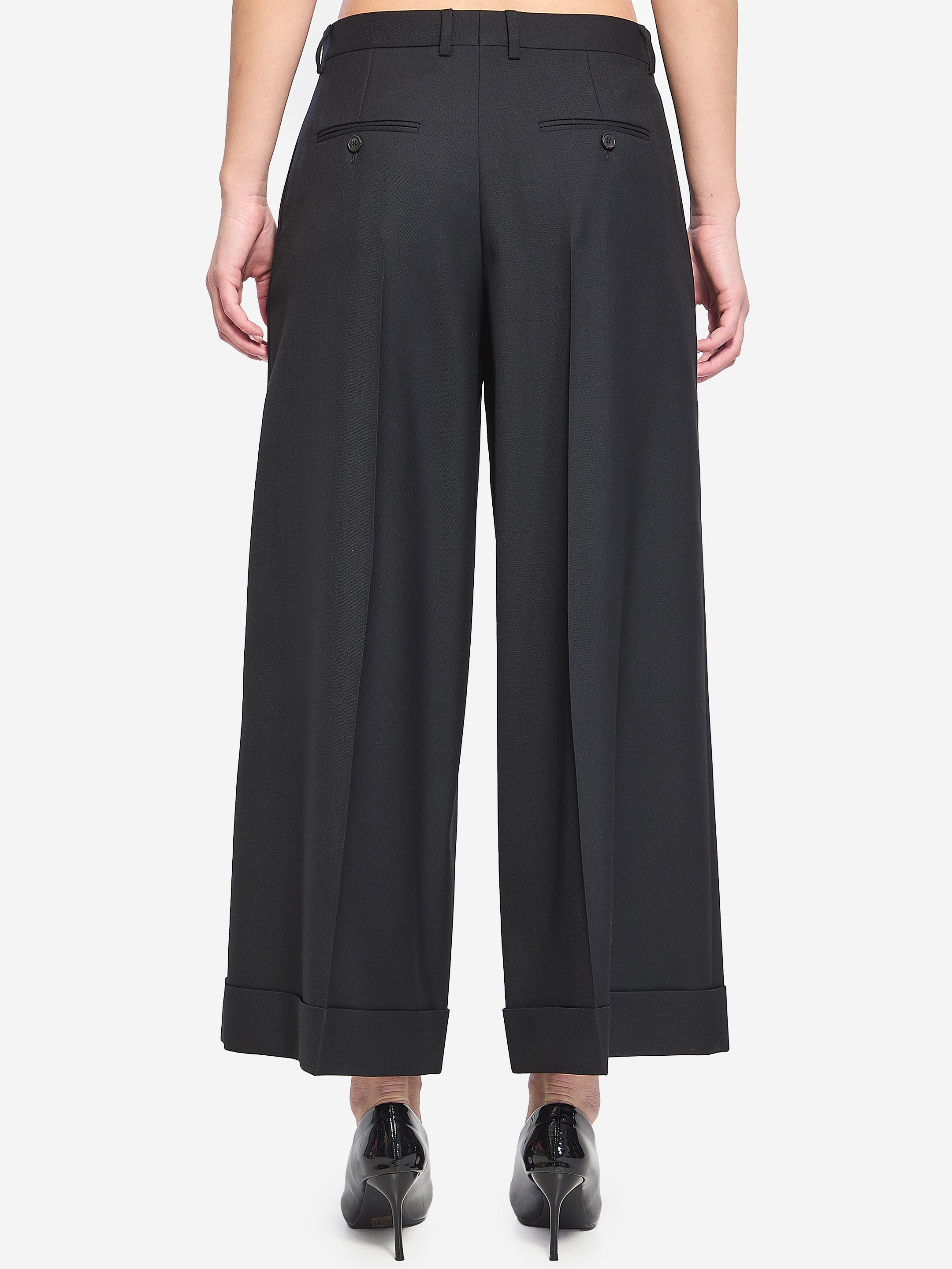 CELINE 36 dock pants in wool gabardine