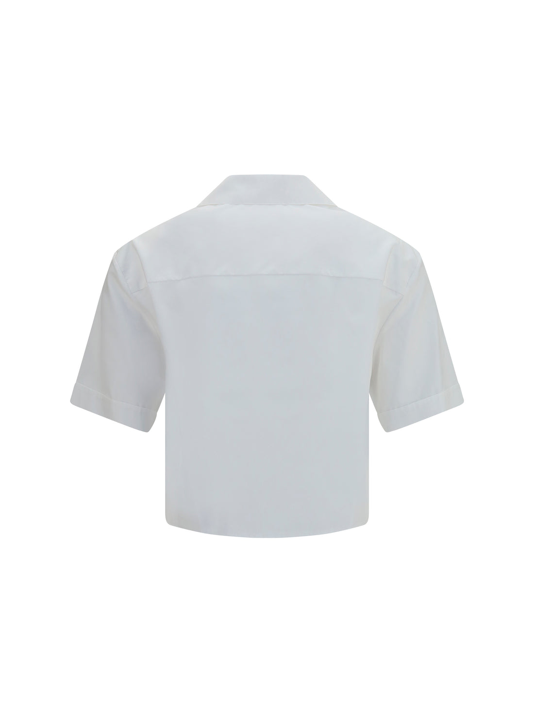 VERSACE 38 cropped cotton poplin shirt 