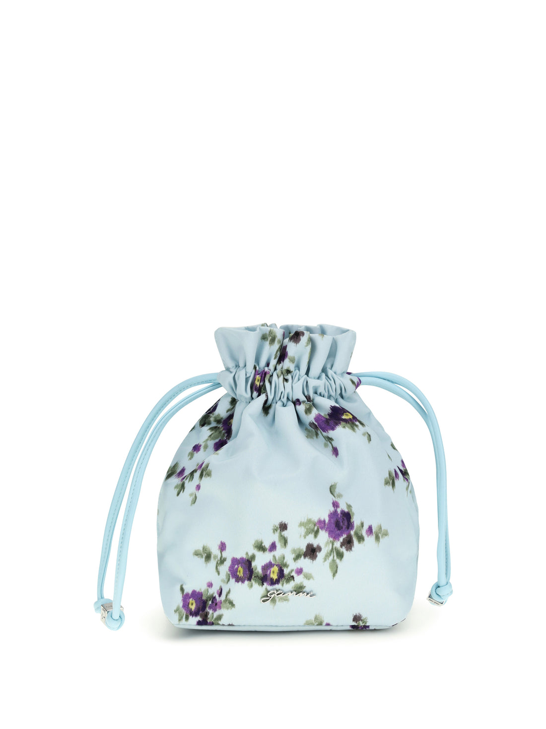 GANNI OS printed nylon pouch 