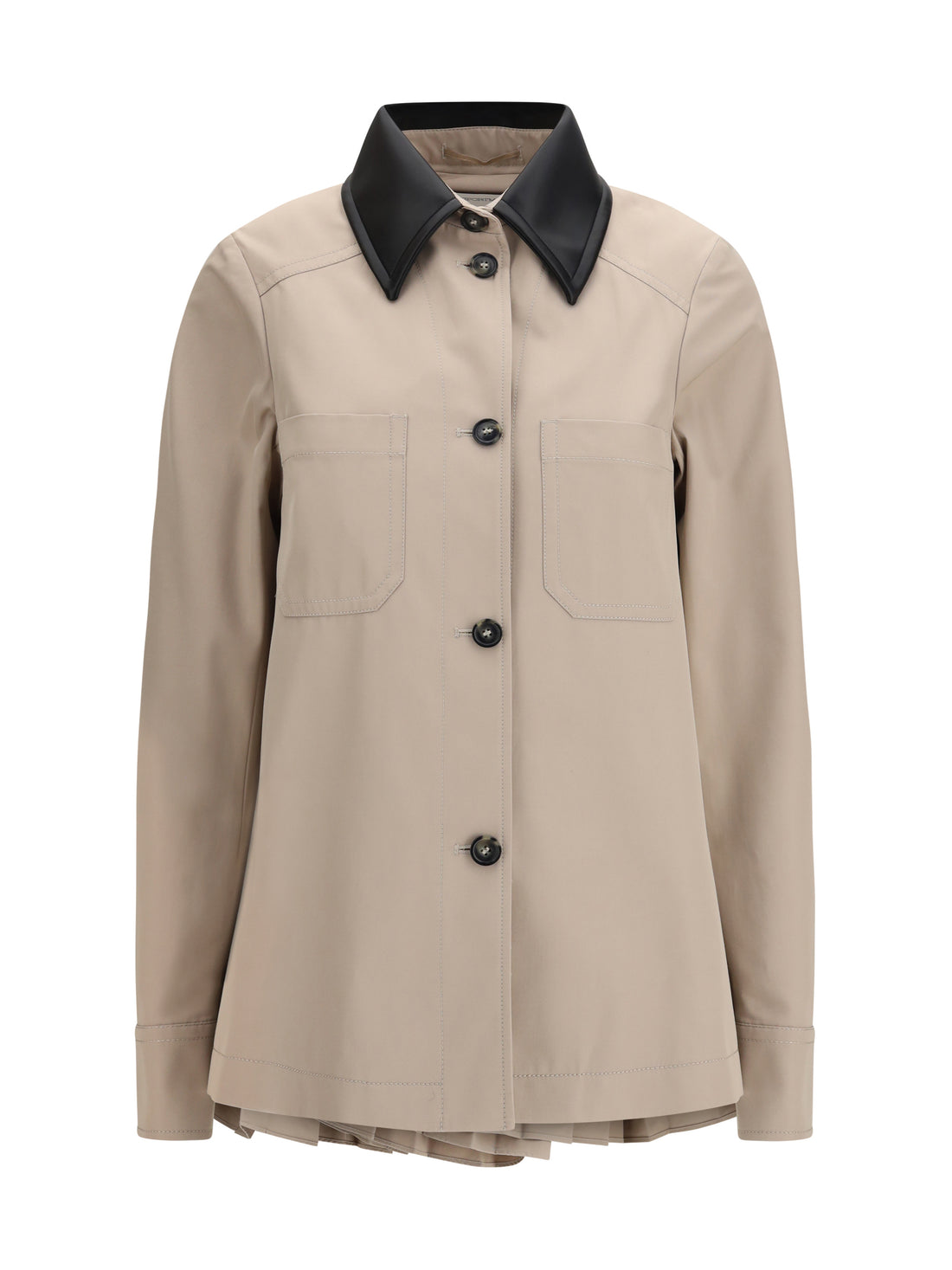 MAX MARA SPORTMAX 38 cotton gabardine shirt with pleated back