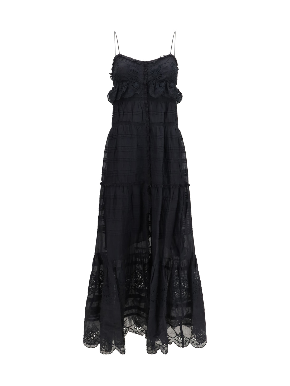 MARANT ETOILE 36 paule long ruffled dress