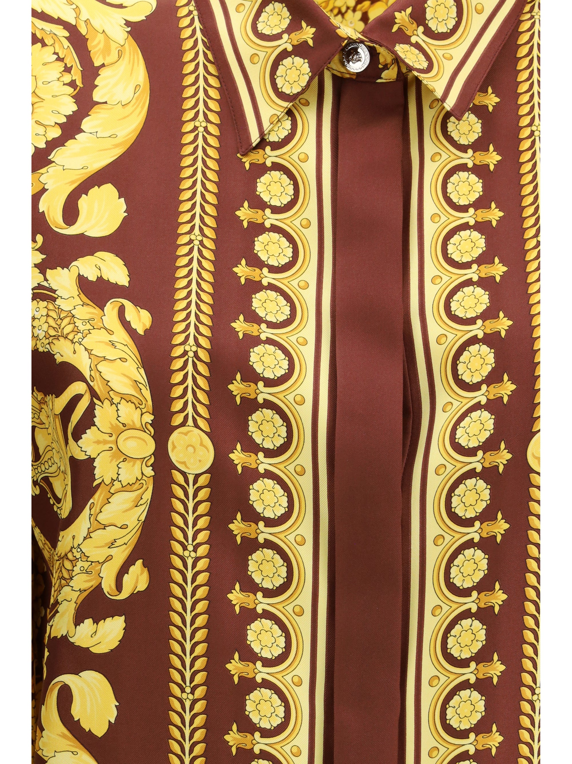 VERSACE 40 printed silk shirt 