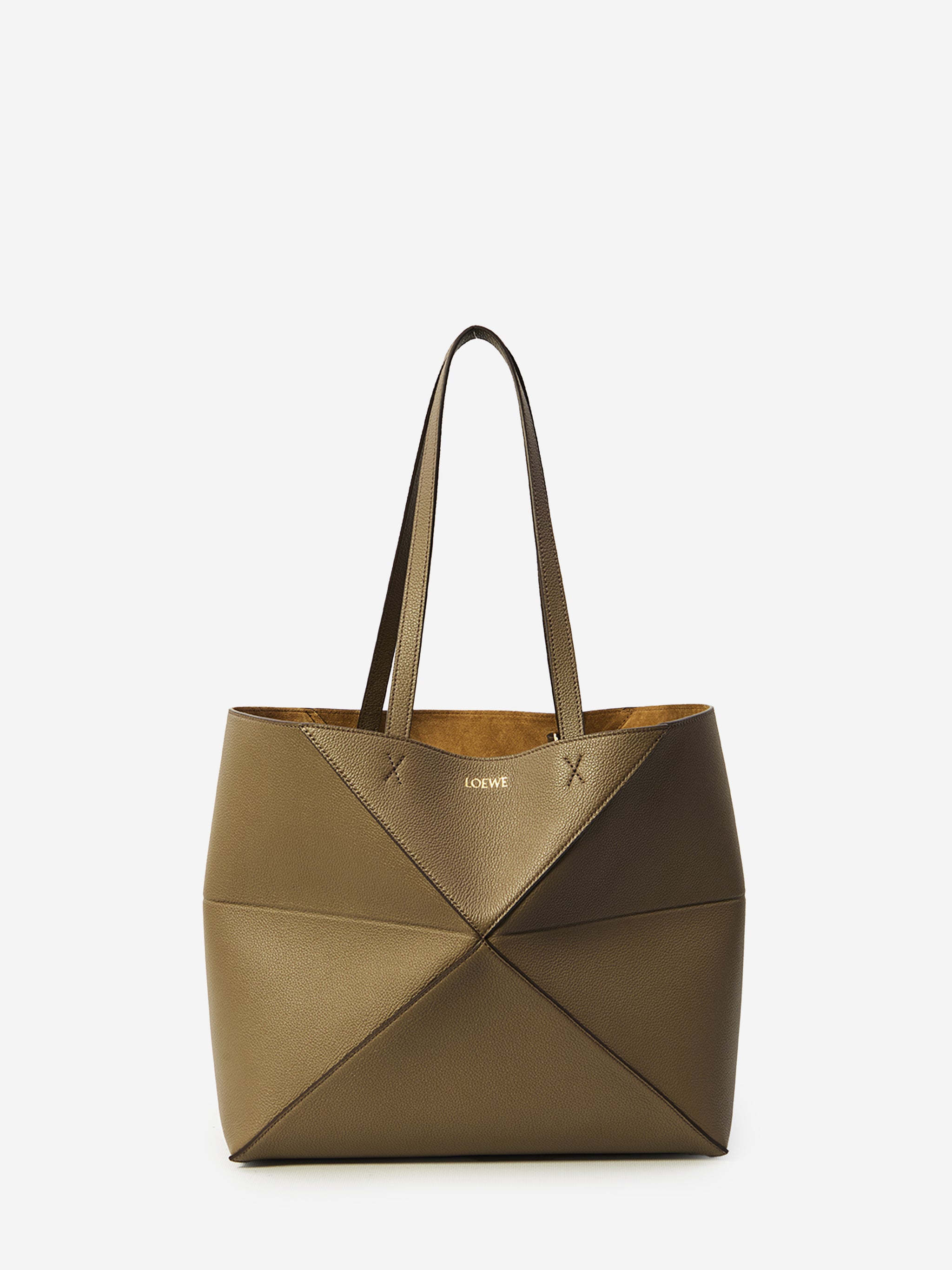 medium horizontal puzzle fold tote bag