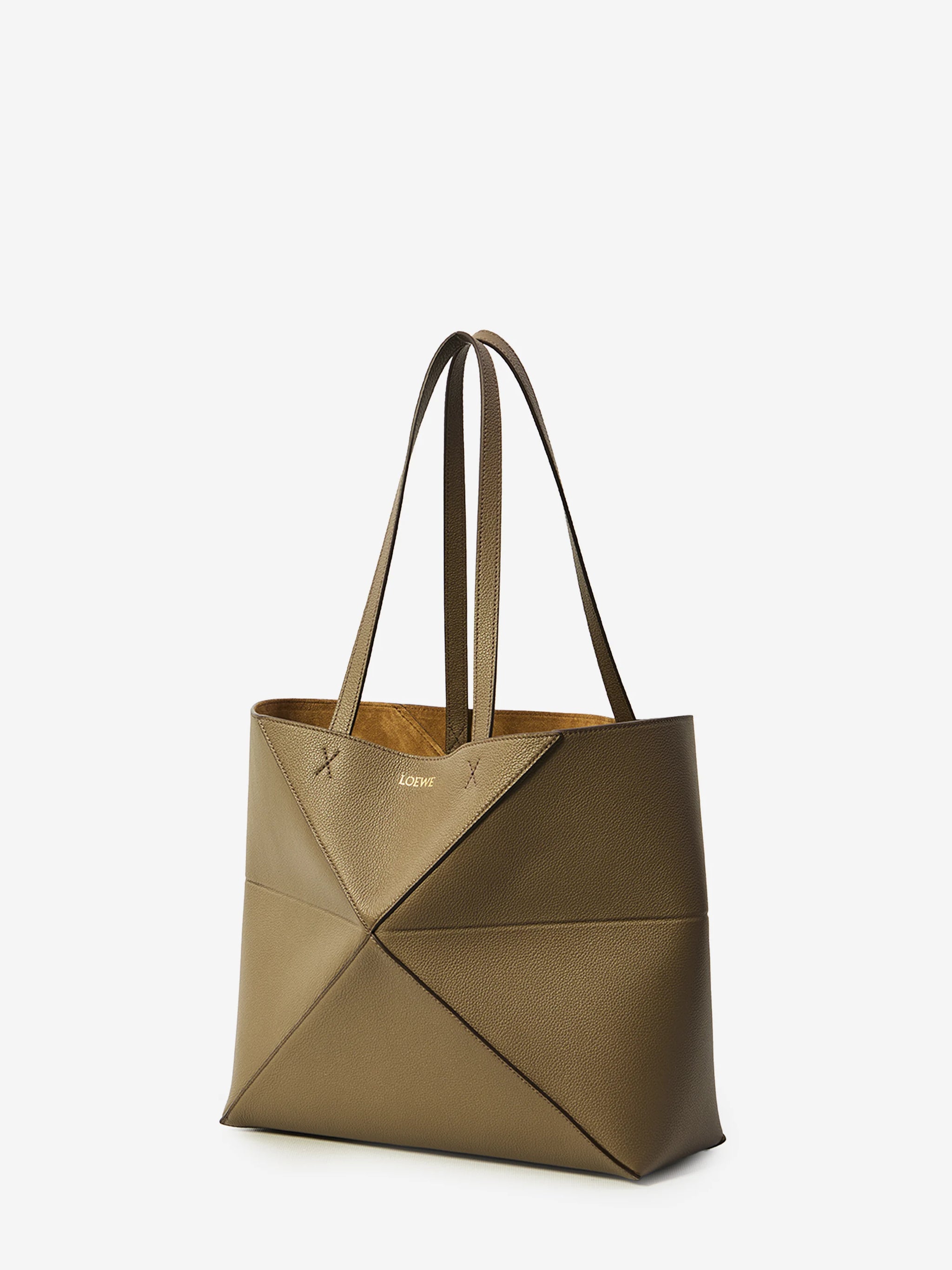 medium horizontal puzzle fold tote bag