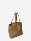 medium horizontal puzzle fold tote bag