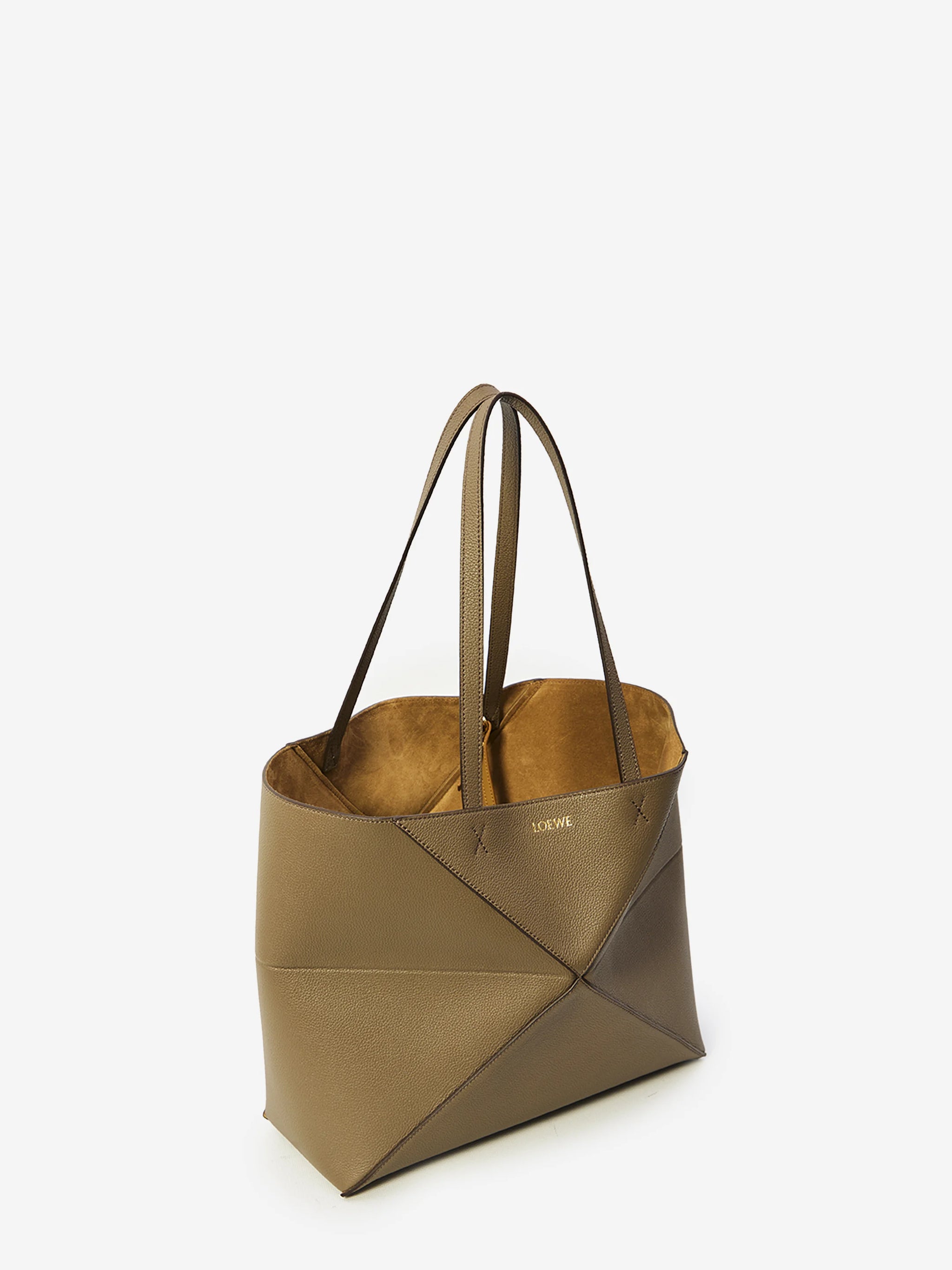 medium horizontal puzzle fold tote bag