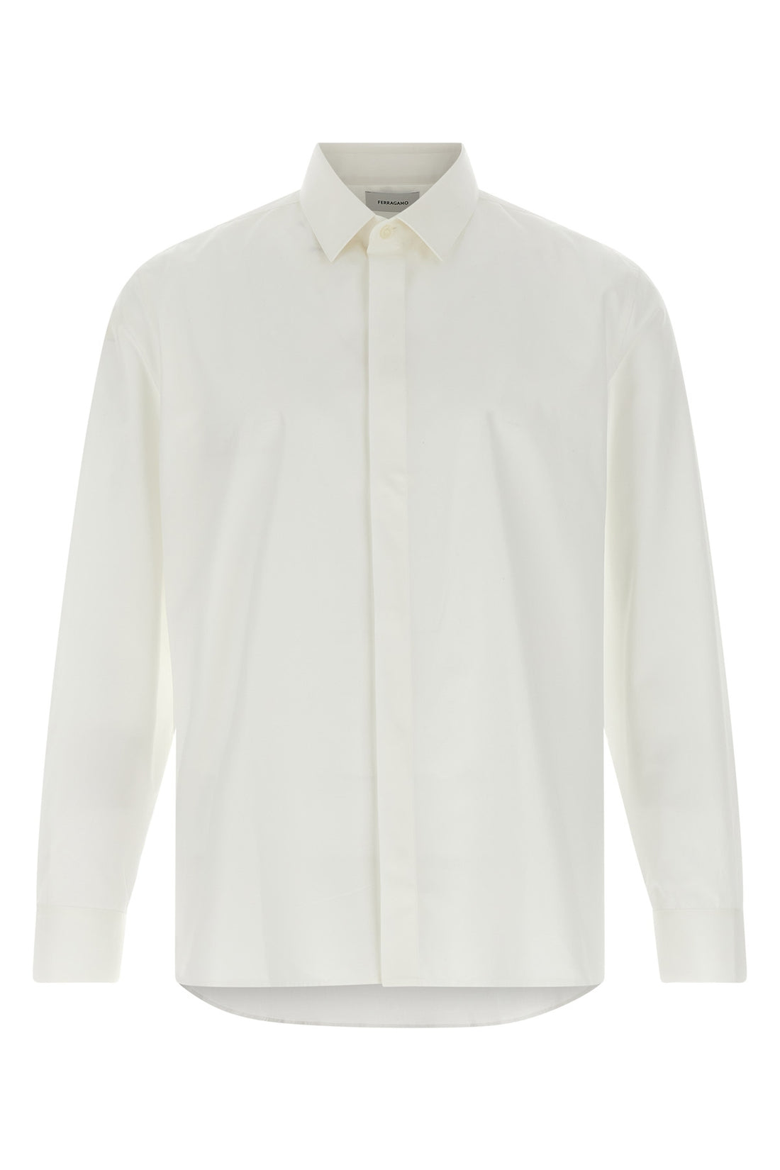 SAINT LAURENT 41 cm cotton poplin shirt