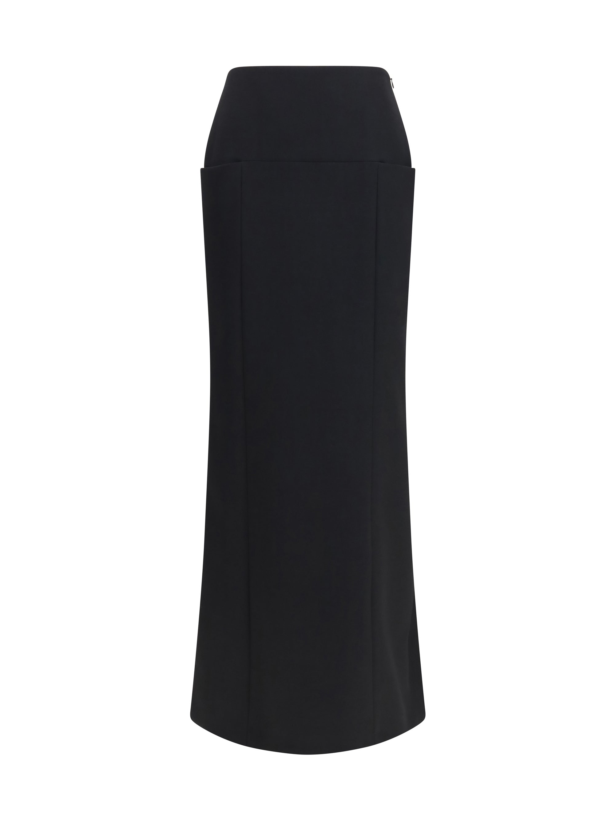 wool column skirt