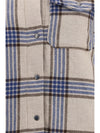 alaskan checked wool blend overshirt