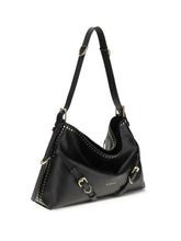 GIVENCHY OS large voyou shoulder bag in shiny leather