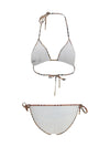check detail triangle bikini