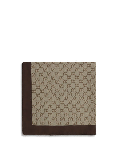 printed silk mini twill scarf