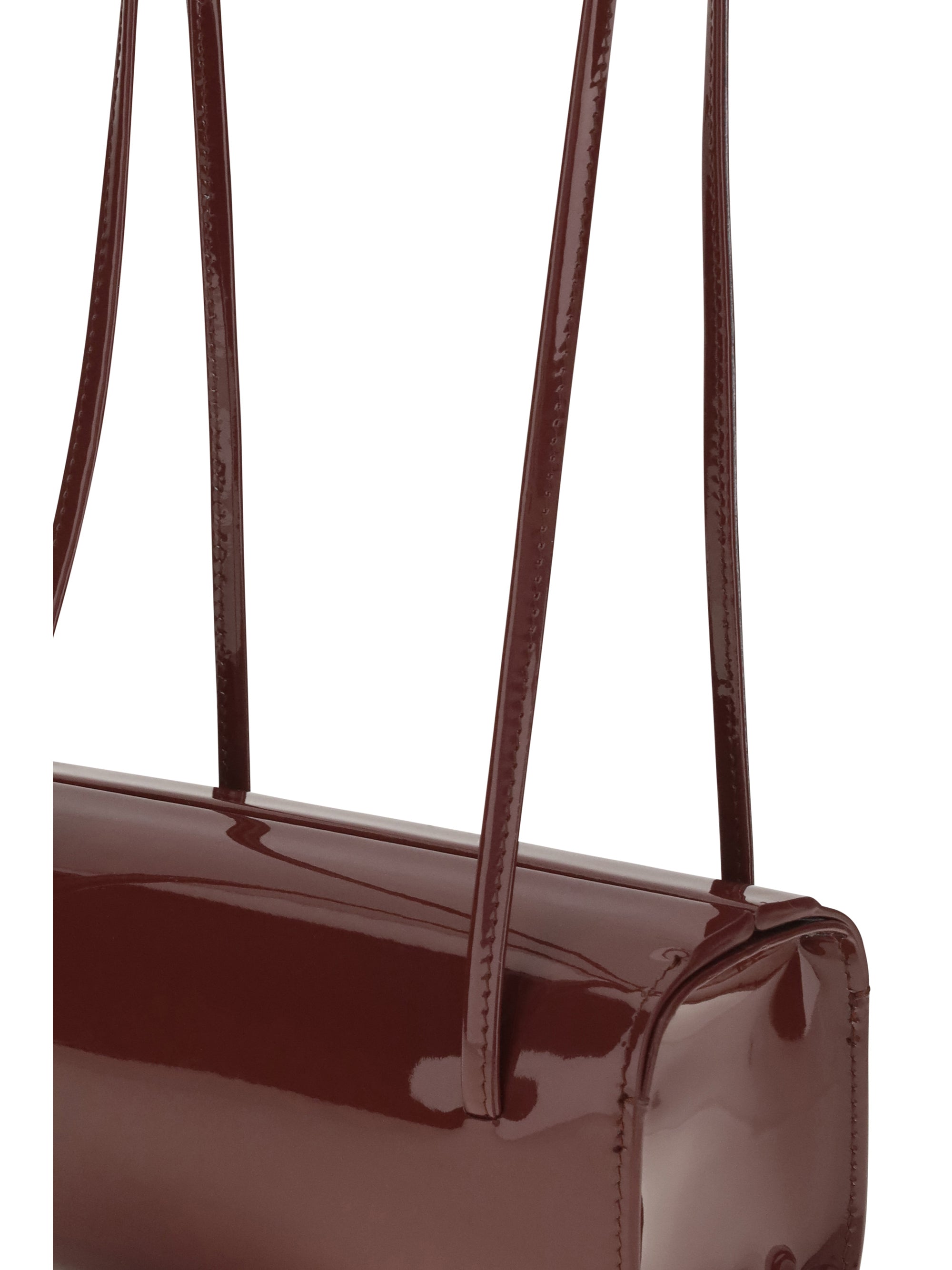 mie brushed leather shoulder bag