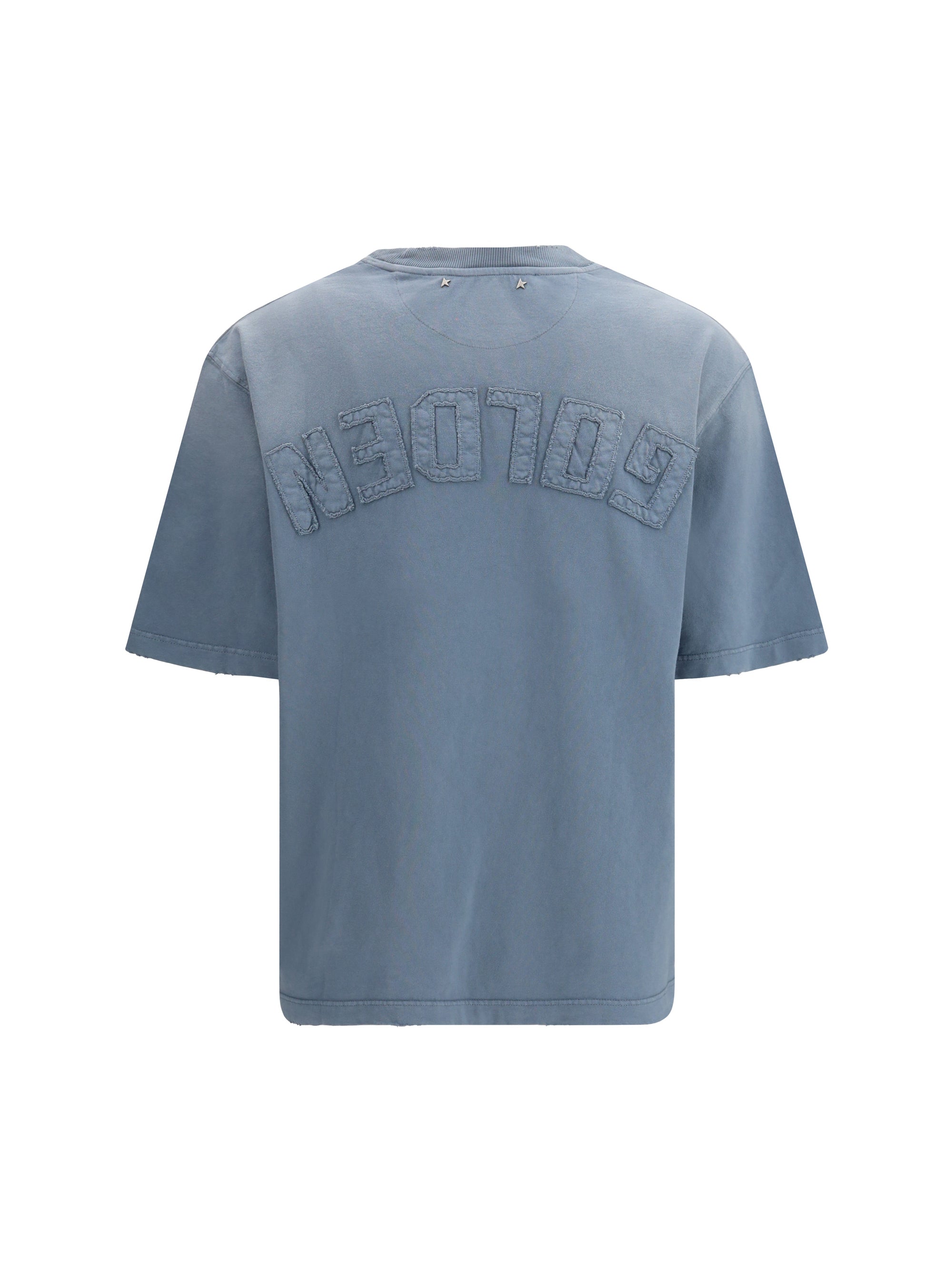 t-shirt crewneck with logo patch
