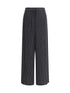 GIORGIO ARMANI 46 wide-leg silk pants with strass