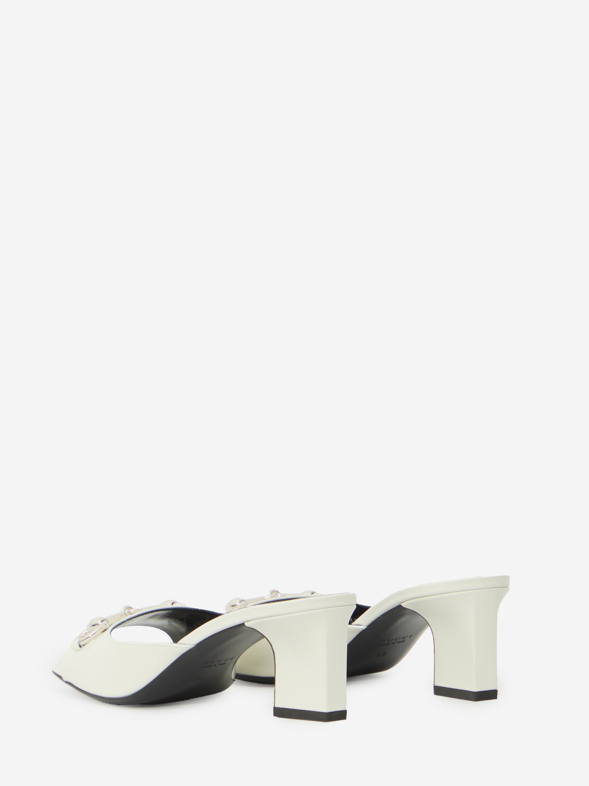 white bamboo signora mules