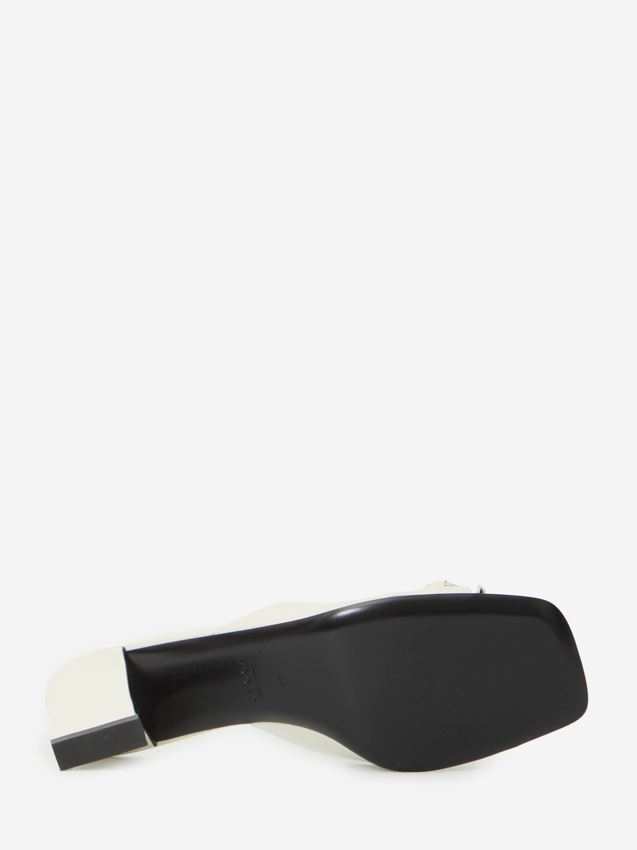 white bamboo signora mules