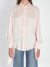 BALENCIAGA 01 silk shirt with knotted cuffs