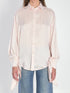 BALENCIAGA 01 silk shirt with knotted cuffs