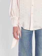 BALENCIAGA 01 silk shirt with knotted cuffs