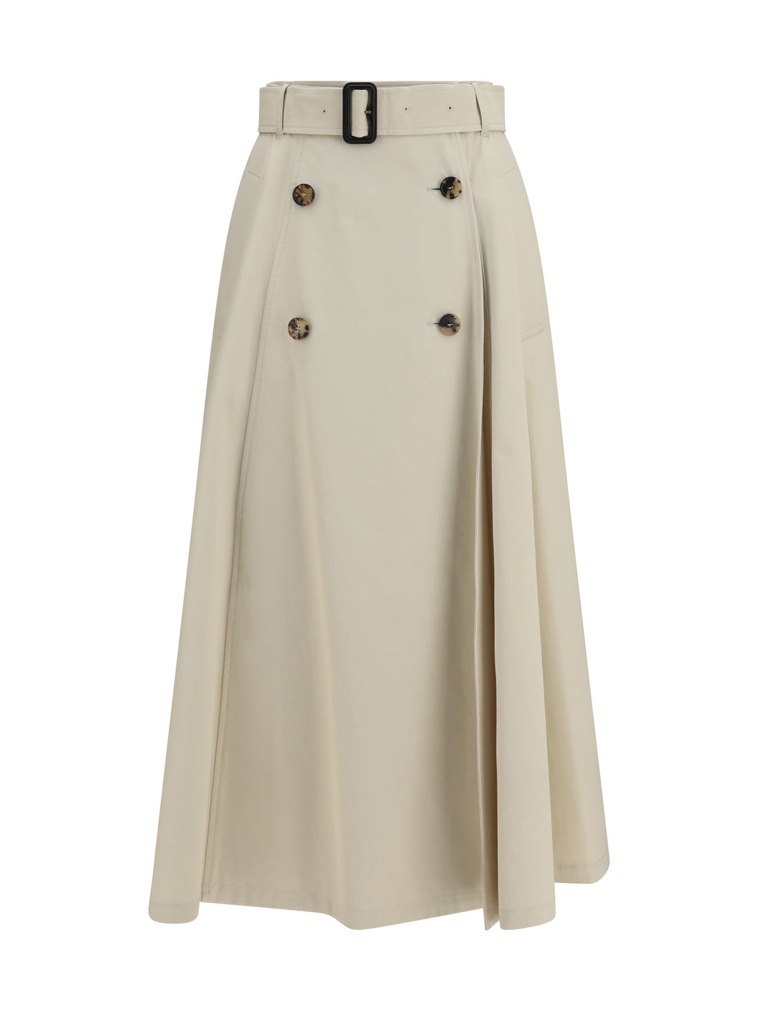 BURBERRY 6 midi trench skirt in gabardine