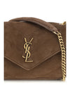 loulou mini suede shoulder bag