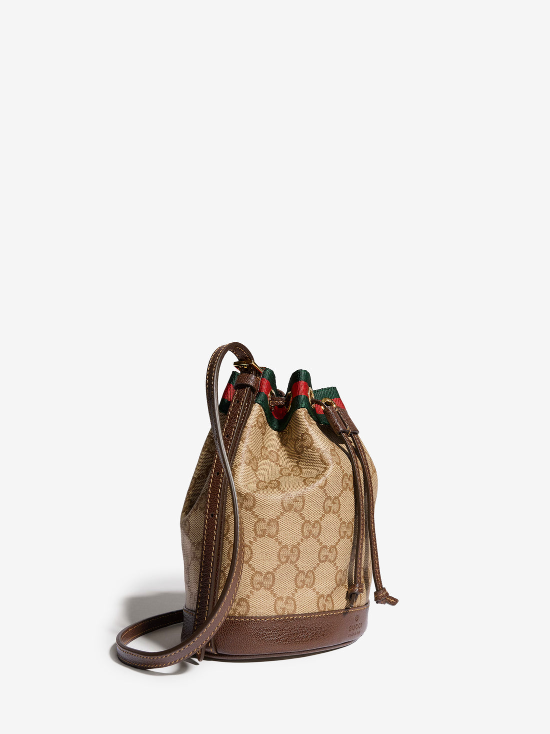 GUCCI OS mini bucket bag with web strap
