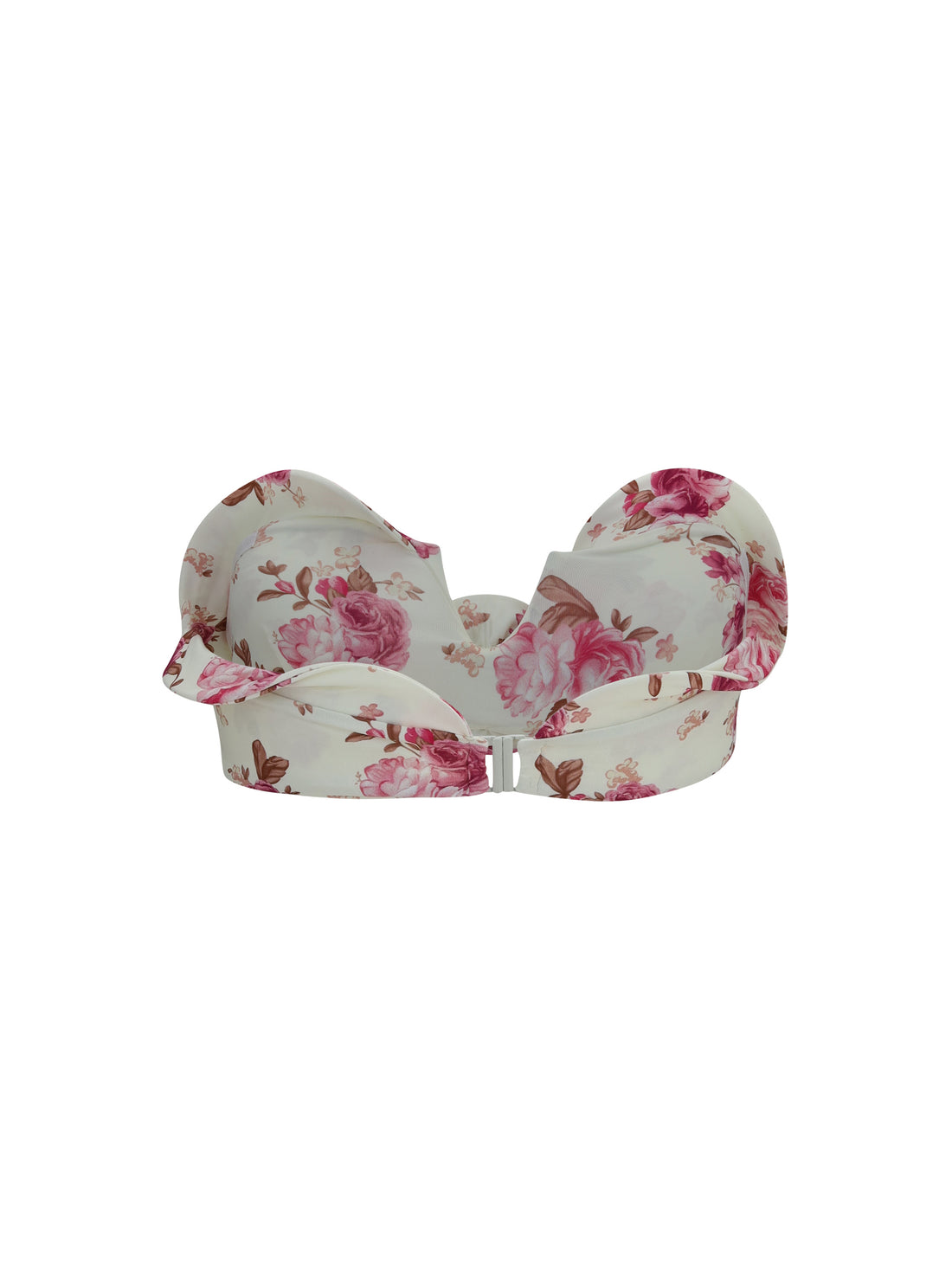 MAGDA BUTRYM 38 sculptural floral-print bandeau swim top