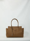 hammered leather medium tote bag