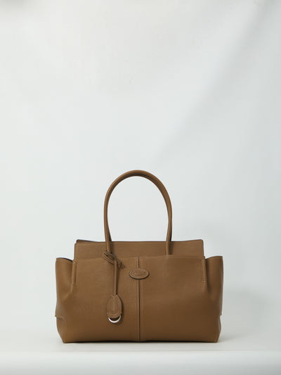hammered leather medium tote bag