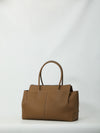 hammered leather medium tote bag
