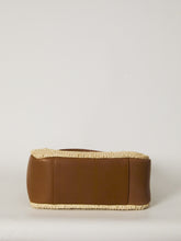 SAINT LAURENT OS le 5 à 7 raffia and leather bag