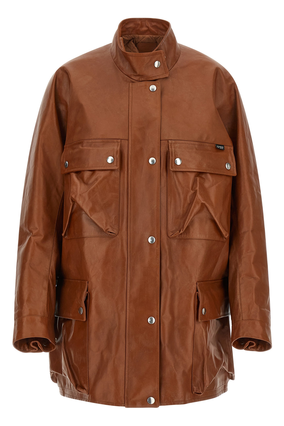 PRADA 38 antique leather caban