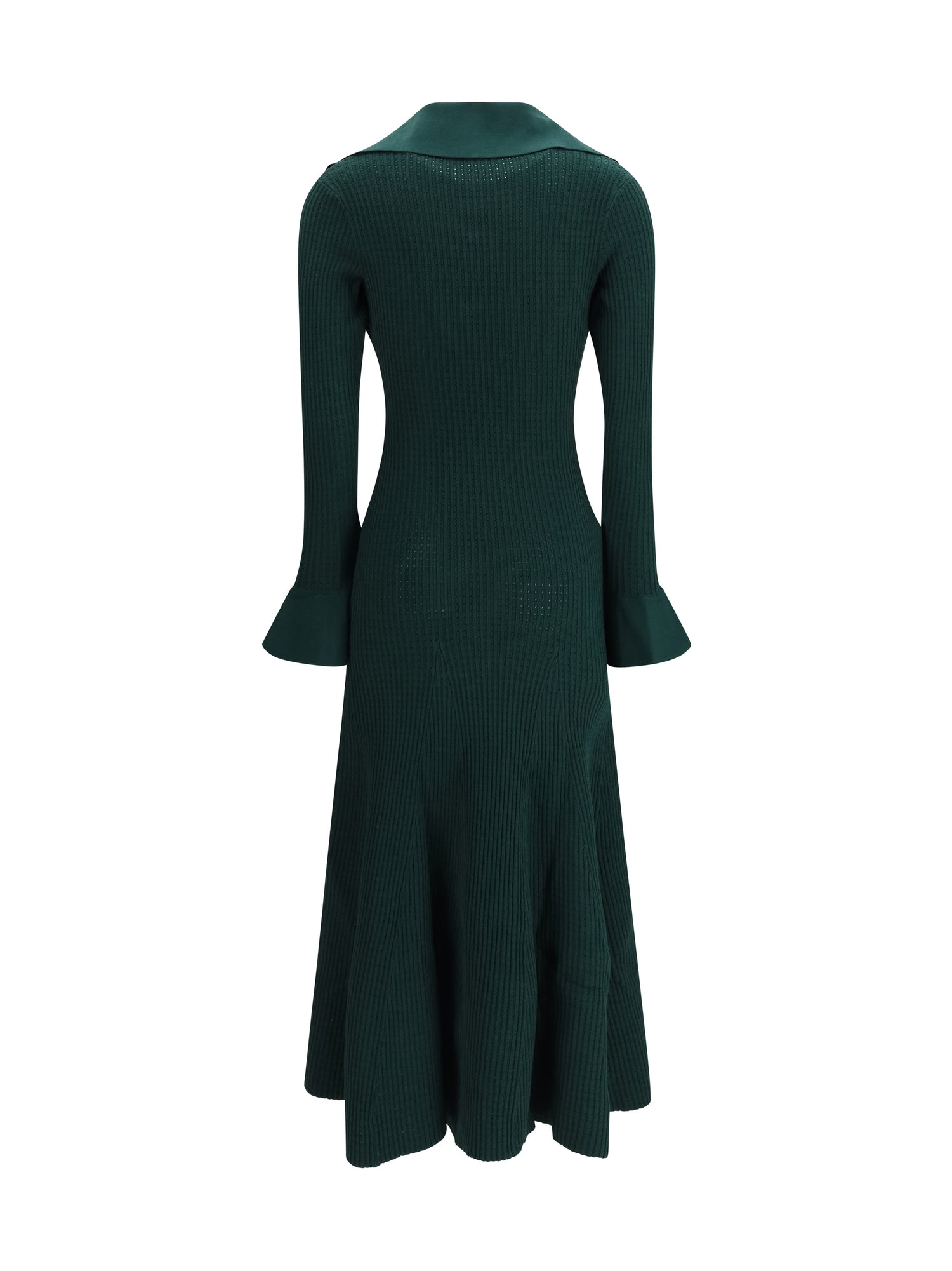 SELF-PORTRAIT M keyhole knit midi dress