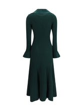 SELF-PORTRAIT M keyhole knit midi dress
