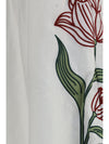 floral embroidered skirt