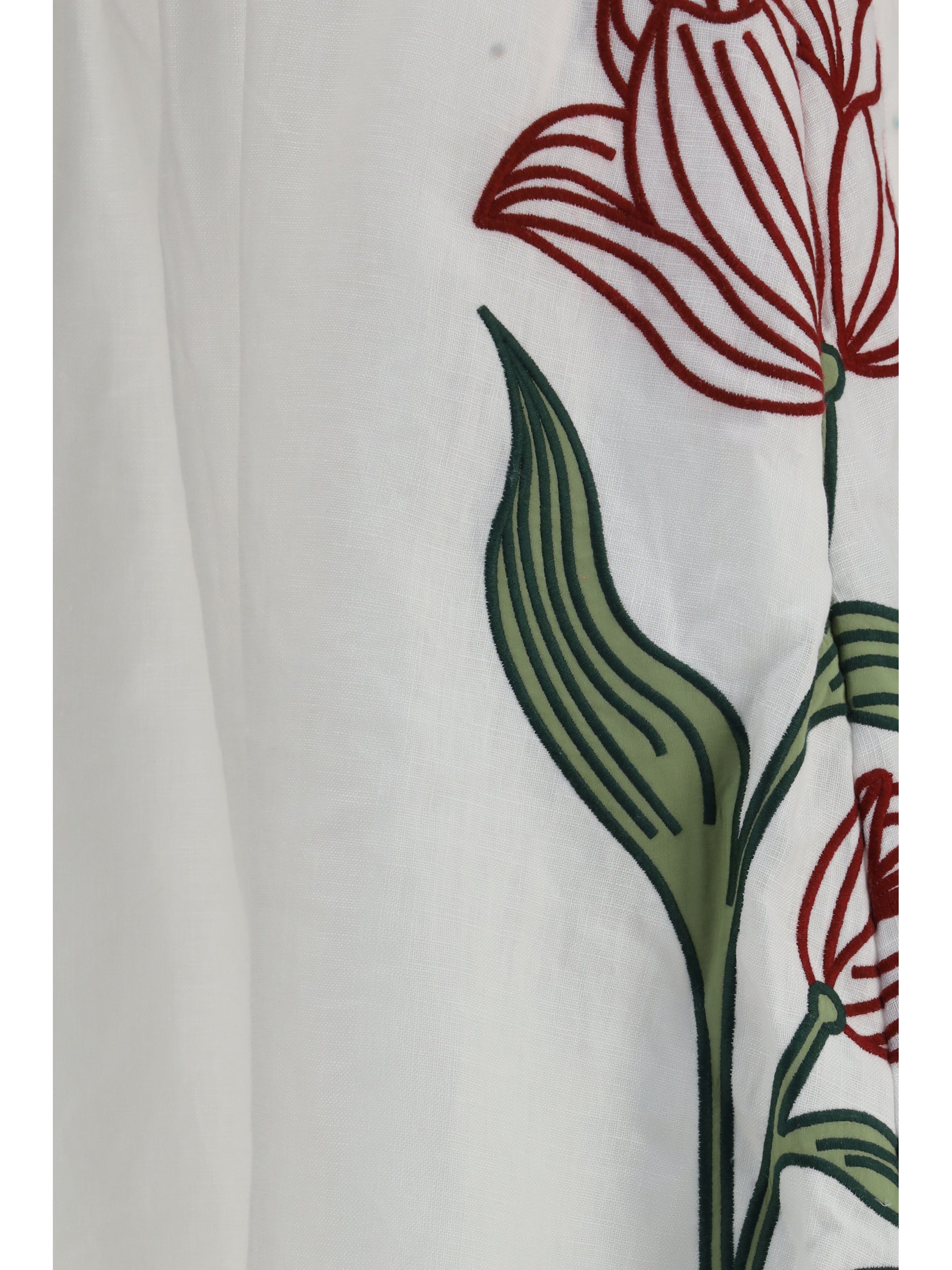 floral embroidered skirt