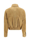suede blouson jacket