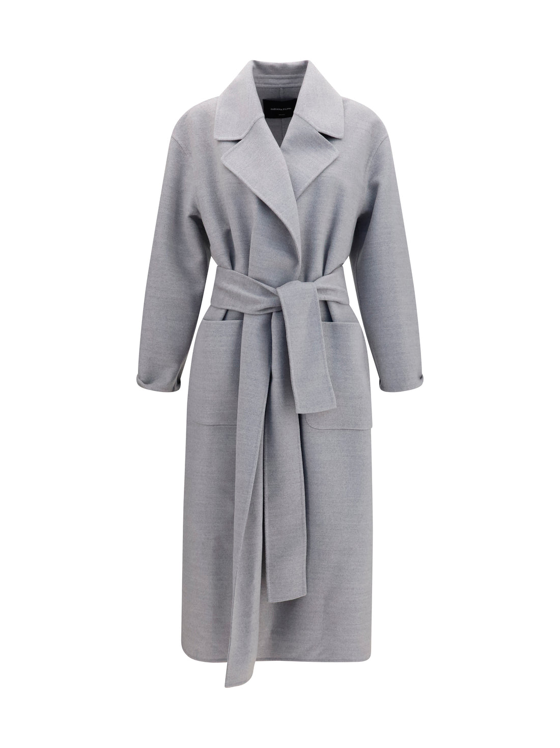 FABIANA FILIPPI 42 belted double wool coat