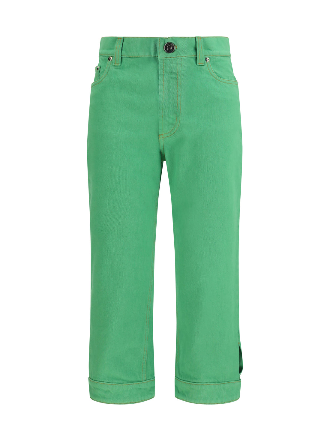 VERSACE 25 cropped cotton denim jeans