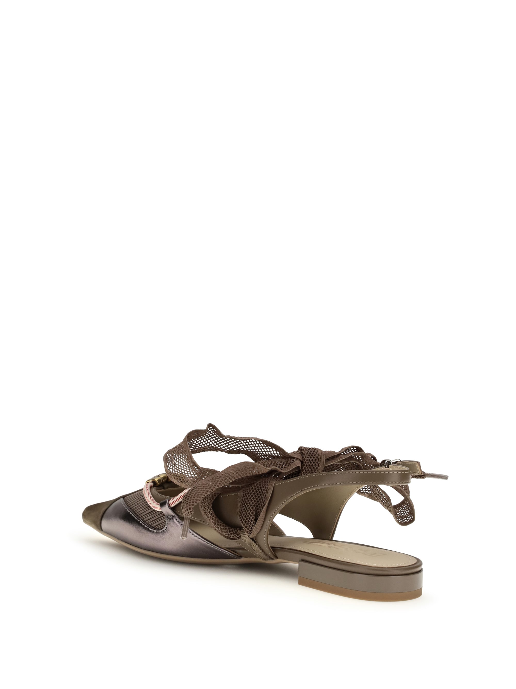 PINKO 36 gianira leather ballerinas