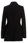 single-breasted blazer in hourglass wool twill