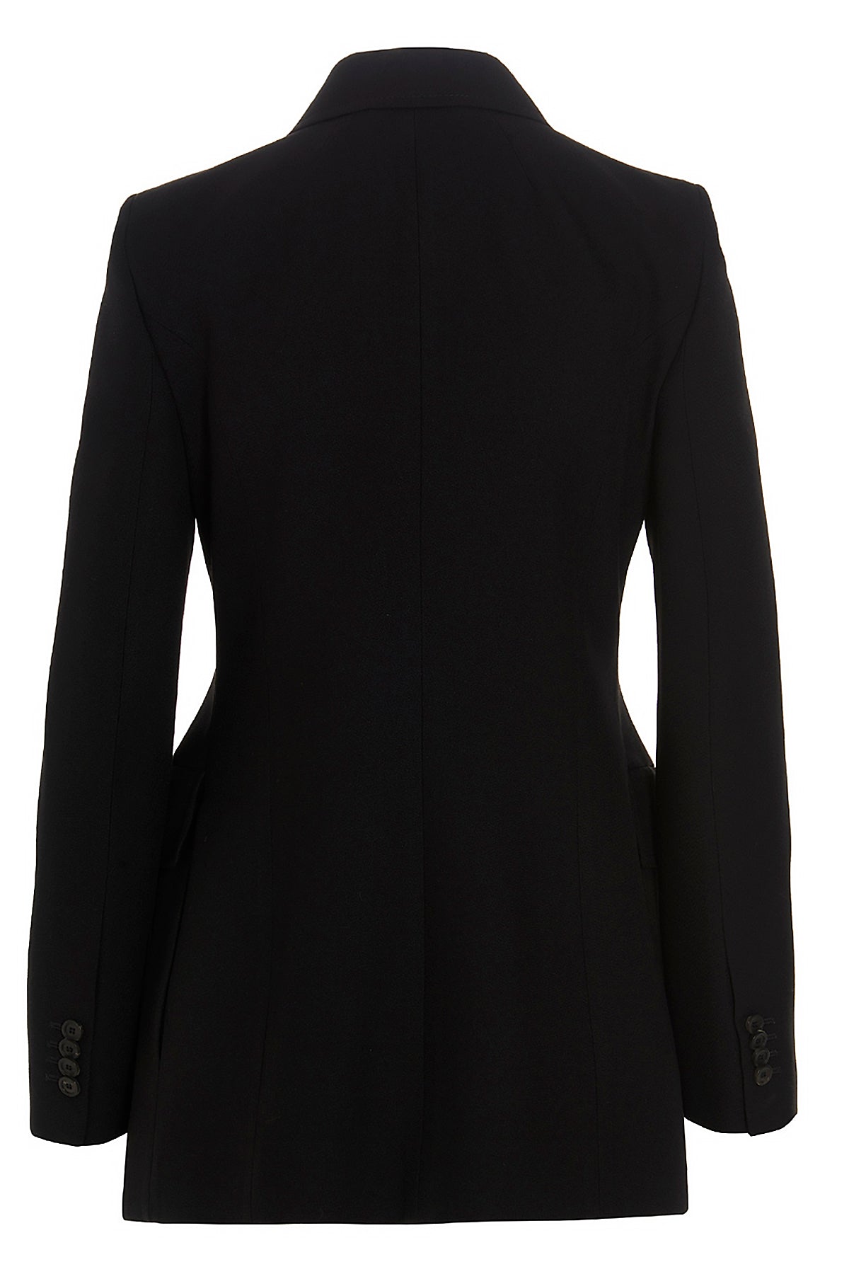 single-breasted blazer in hourglass wool twill